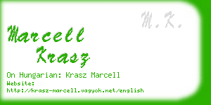 marcell krasz business card